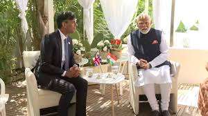 Rishi Sunak and Modi at G7 summit