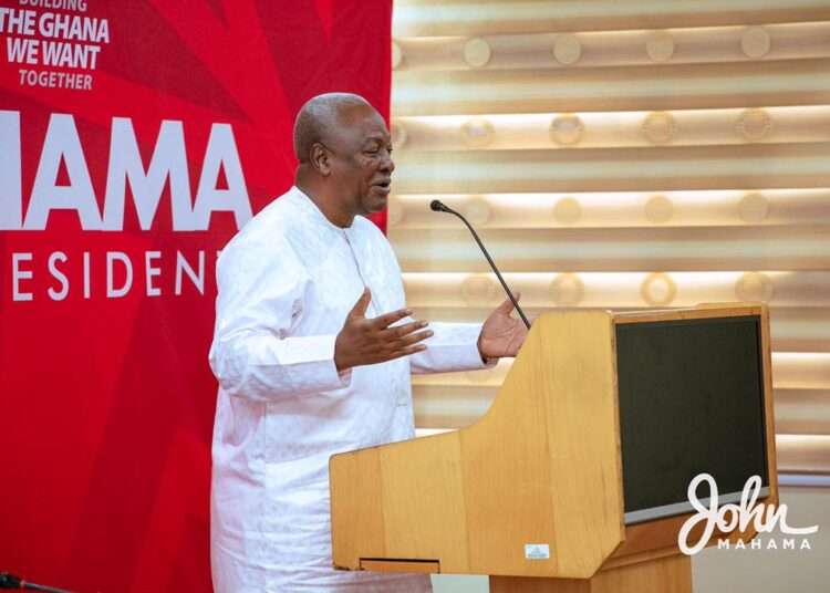 John Dramani Mahama, Presidential candidate for the NDC