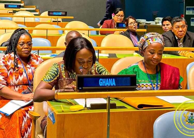 Ghana Defends State Report on Disability Rights at UN Committee 1 Hon. Dakoa Newman, Minister for Gender, Children, and Social Protection