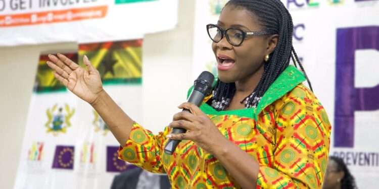 NCCE Chair Condemns Vote Buying, Urges Policy Focus Amidst Rising Extremism 1 Ms. Kathleen Addy, Chairperson of the National Commission for Civic Education (NCCE)
