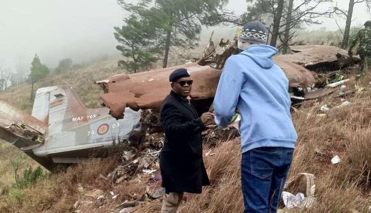 Malawi’s Vice President and Nine Others Confirmed Dead in Plane Crash 1 Wreckage of the plane the Vice President was traveling in.