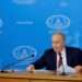 Russia’s Conditions for Ceasefire In Ukraine Disclosed 13 Russia's President Vladimir Putin attends a meeting with the leadership of the Russian foreign ministry in Moscow, Russia June 14, 2024.