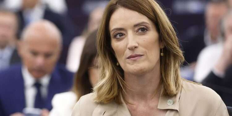 President of the European Parliament, Roberta Metsola.