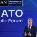 US Secretary of State, Antony Blinken speaks at NATO Public Forum in Washington, DC.