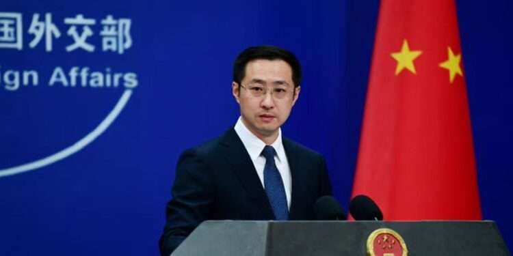 Chinese Foreign Ministry Spokesman, Lin Jian.