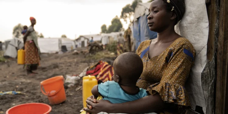 A mother Mapendo with her child