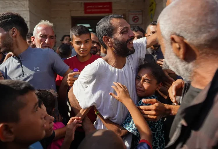Israeli Political Figures Decry Release Of Al-Shifa Hospital Head 1 A Palestinian man who had been detained by Israeli forces is welcomed by family and well-wishers at Al-Aqsa Hospital in Deir el-Balah, central Gaza Strip, July 1, 2024.
