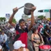 People protest the official election results declaring President Nicolas Maduro the winner of Venezuela's election in Caracas.