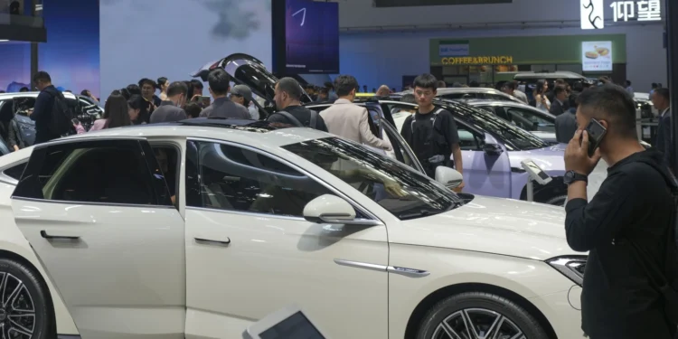 BYD Auto Show in Beijing, China