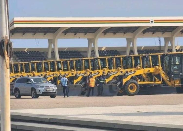 Some of the road construction equipment procured under the District Road Improvement Programme (DRIP).