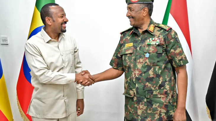 Ethiopian Prime Minister Abiy Ahmed has met Sudans armed forces chief General Abdel Fattah al Burhan