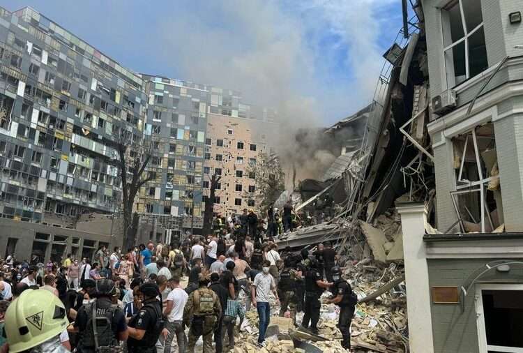 Children’s Hospital In Kyiv Hit By Russian Missile 1 Image from Okhmatdyt Hospital.