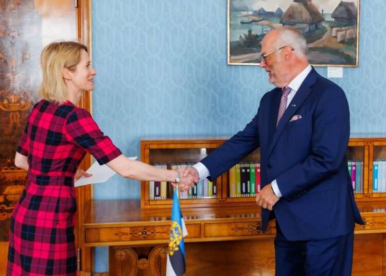 Kallas Resigns From Prime Ministerial Role 1 Kaja Kallas (left) and Alar Karis, the Estonian President.