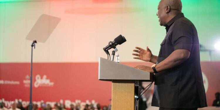 Former President John Dramani Mahama, Flagbearer Speaking at his recent media encounter