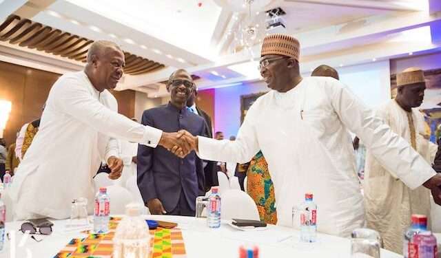Race to Jubilee House; a Close Contest between NDC and NPP 1 Former President John Dramani Mahama, NDC Flagbearer and Vice President Dr Mahamudu Bawumia, NPP Flagbearer