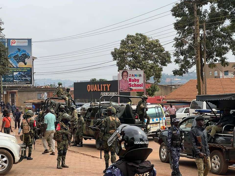 Ugandan Opposition Headquarters Under Siege Ahead of Planned Protest 3 Military at the hq