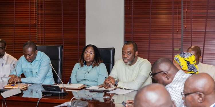 Dr Matthew Opoku Prempeh, NPP Vice Presidential Candidate in an engagement with Majority Caucus in Parliaament