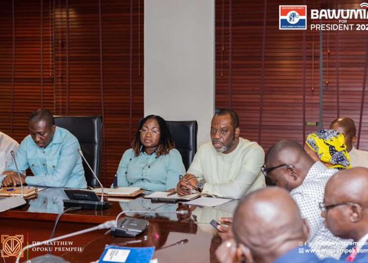 NAPO Rallies Majority Caucus to Unite for NPP's Vision 1 Dr Matthew Opoku Prempeh, NPP Vice Presidential Candidate in an engagement with Majority Caucus in Parliaament