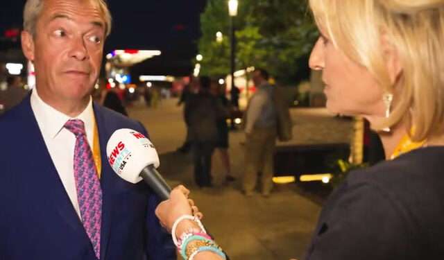 Nigel Farage questioned by Emily Maitlis on his appearance at the Republican National Convention