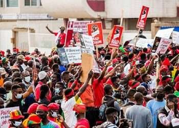 Some scenes from the OccupyBoGProtest in November 2023