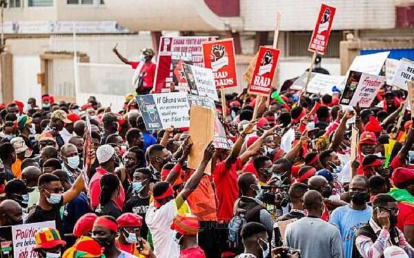 Minority Requests Reschedule of Protest against BoG Governor 1 Some scenes from the OccupyBoGProtest in November 2023