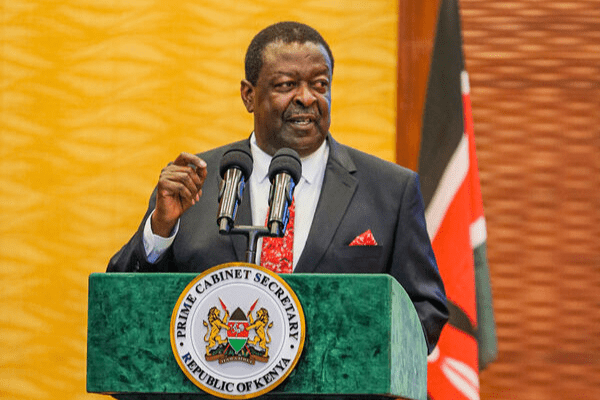 Prime Cabinet Secretary Musalia Mudavadi