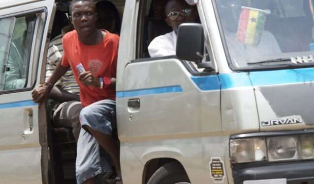 Commercial vehicle (troto) at work
