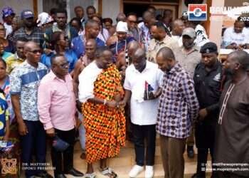 Napo Calls on Traditional Leaders to Engage in Political Discourse 7 Dr. Mathew Opoku Prempeh together with Traditional Leaders