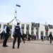 Pro-Palestine protesters hang banners over Australia's Parliament