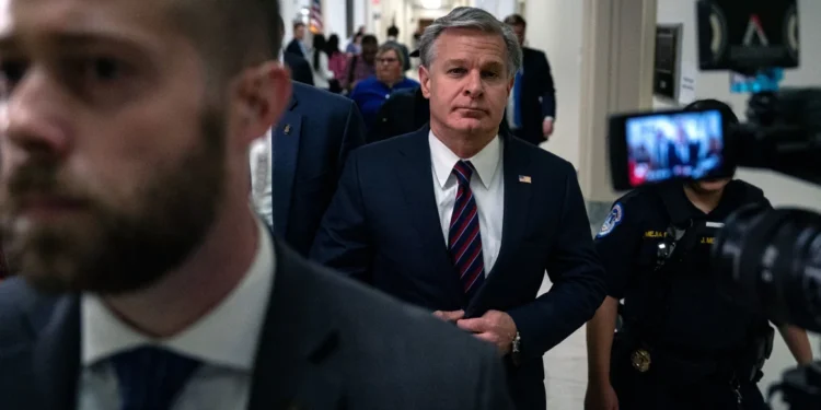 FBI Director Faces House Judiciary Committee 1 FBI Director Christopher Wray arrives at the Rayburn House Office Building on July 24 in Washington, DC.