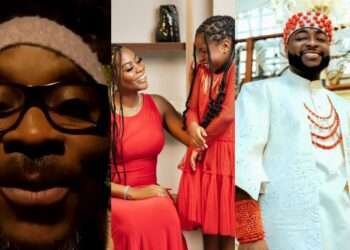 Isaac Fayose, Sophia Momodu with her daughter, Imade, and Davido