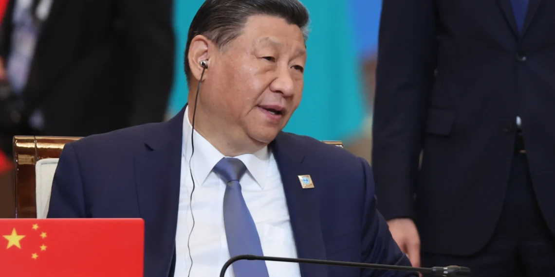 Chinese leader, Xi Jinping at SCO summit.