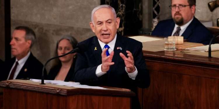 Netanyahu More Focused Victory In Gaza Than Brokering A Ceasefire Deal 1 Israeli Prime Minister Benjamin Netanyahu addresses a joint meeting of Congress in Washington, DC, on July 24, 2024.