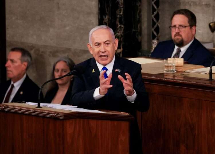 Netanyahu More Focused Victory In Gaza Than Brokering A Ceasefire Deal 1 Israeli Prime Minister Benjamin Netanyahu addresses a joint meeting of Congress in Washington, DC, on July 24, 2024.