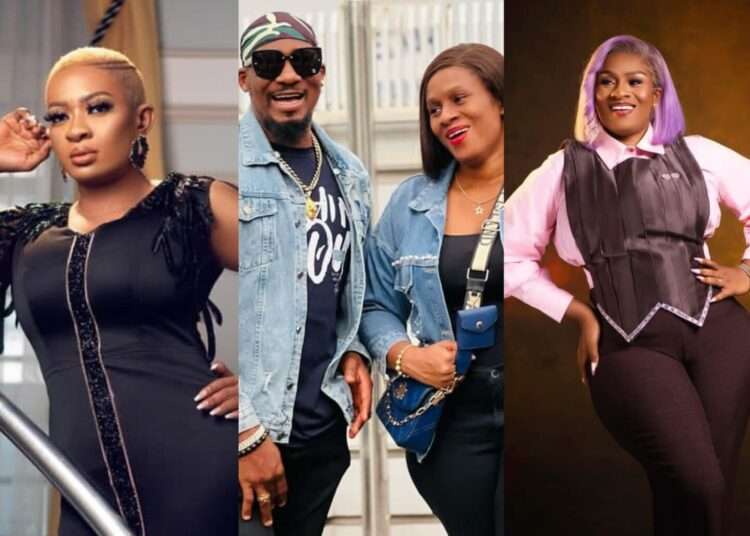May Edochie Consoles Junior Pope’s Wife, Jennifer With Encouraging Words 1 May Edochie, the late Junior Pope and his wife, Jennifer