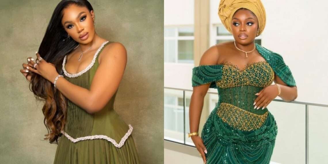 Sharon Ooja Pens Touching Note to Bisola Aiyeola 1 Sharon Ooja and her bestfriend and colleague, Bisola Aiyeola
