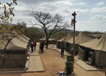 The site where 95 Libyan nationals were arrested on suspicion of running an illegal military training camp.