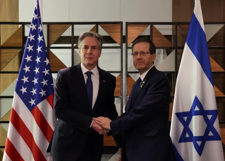 Blinken Poses Latest Ceasefire Push As Probable Last Opportunity 1 U.S Secretary of State, Antony Blinken meets Israel’s President, Isaac Herzog in Tel Aviv.