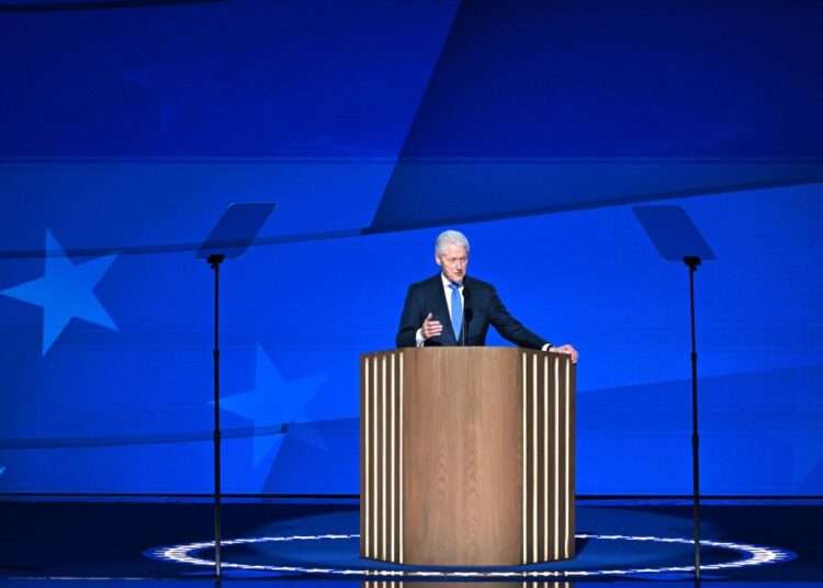 Former President Bill Clinton speaks on DNC's third night.