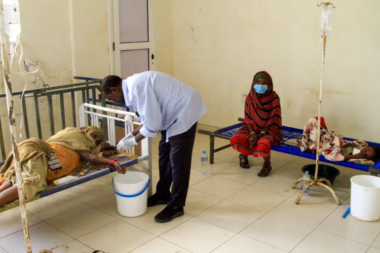 A cholera patient in Sudan