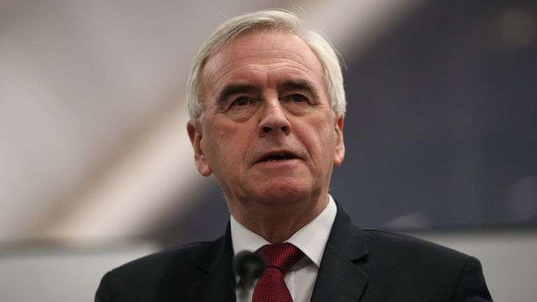 Former shadow chancellor John McDonnell