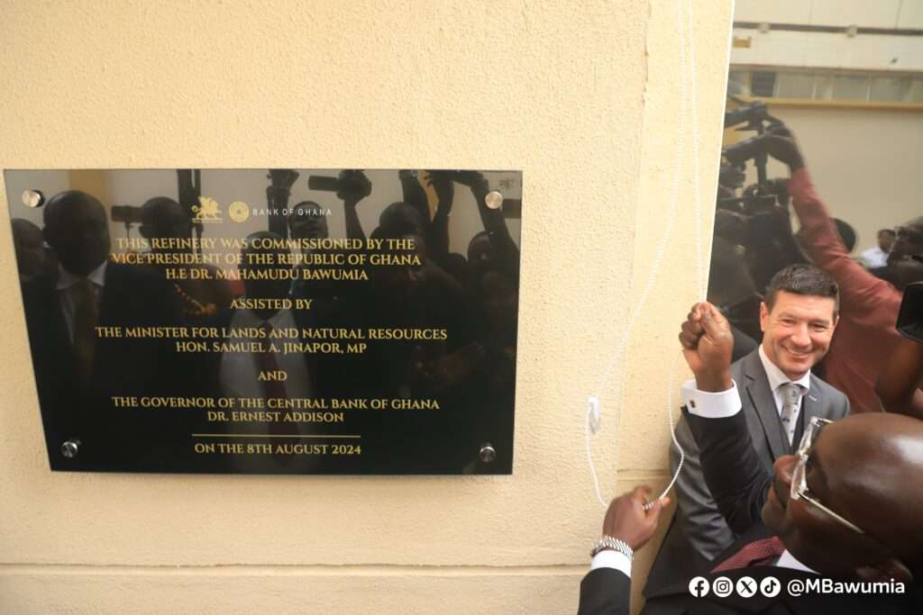 Bright Simons Slams Ghana's Gold Refinery Feasibility 2 Vice President Dr. Mahamudu Bawumia commissioned the Royal Ghana Gold Limited in Accra