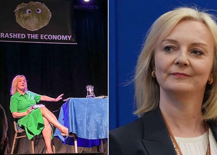 Truss Exits Stage After "Lettuce" Protest Prank 1 Liz Truss