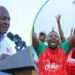 Former President John Dramani Mahama, NDC Flagbearer with cheering party's supporters