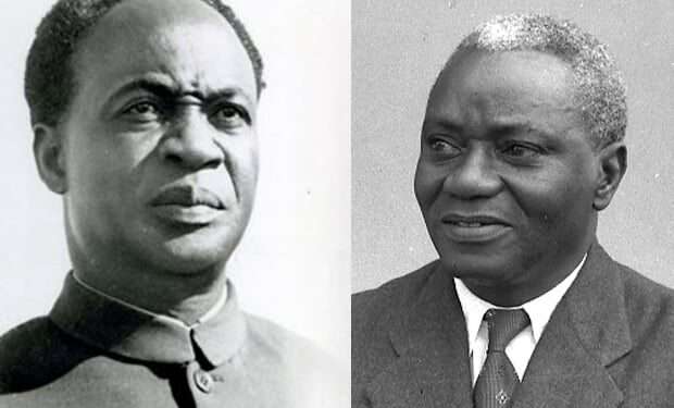 Dr Kwame Nkrumah and JB Danquah