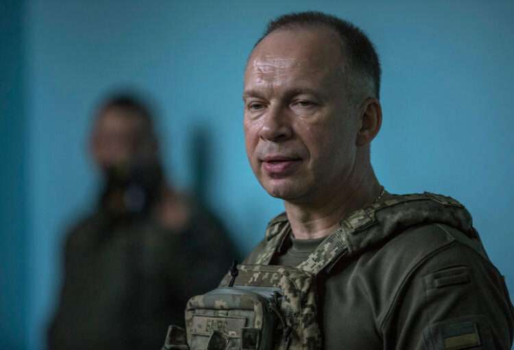 Ukraine’s top General, Oleksandr Syrskyi.