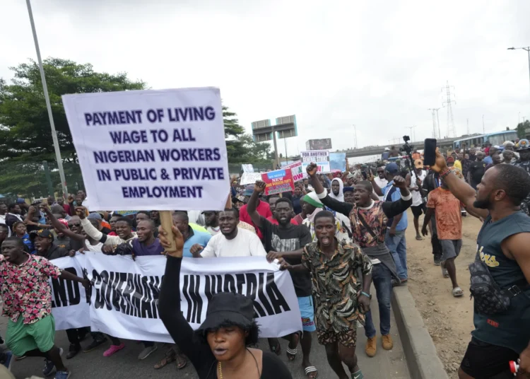 Nigeria in Turmoil, Deadly Clashes Erupt Over Economic Crisis 1 People protest against the economic hardship on the street in Lagos, Nigeria