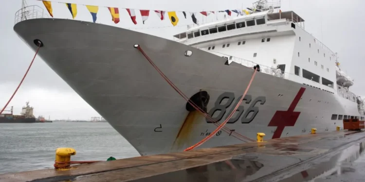 Cape Town Residents Flock to Chinese Medical Ship 1 The Peace Ark ship