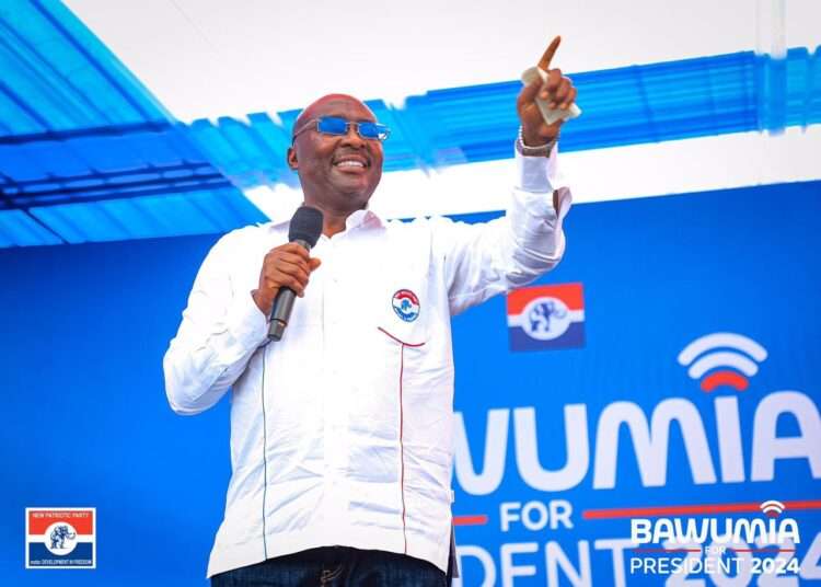 Bawumia Urges Ghanaians to Vote for a “Brand-New Tear Rubber President” 1 Dr. Mahamudu Bawumia, Vice President