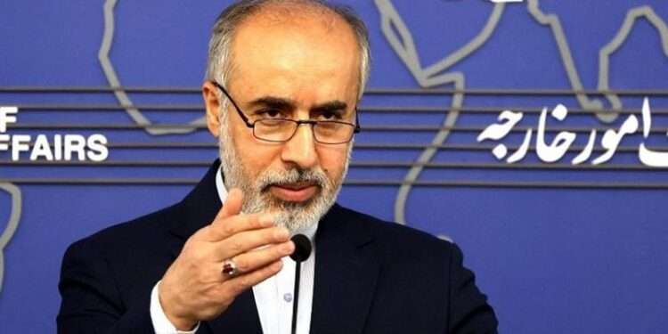 Iranian Foreign Ministry spokesman, Nasser Kanaani.